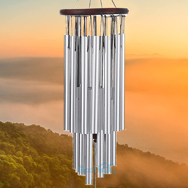 ny 35'' Stor Deep Resonance Serenity Metal Bell Wind Chimes Udendørs Home Decor US