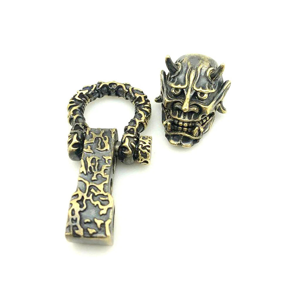 EDC Skull Paracord Bead DIY Pendant Buckle Paracord Lanyard Beads KeyChain 07FC0E-D4 - KOEEK