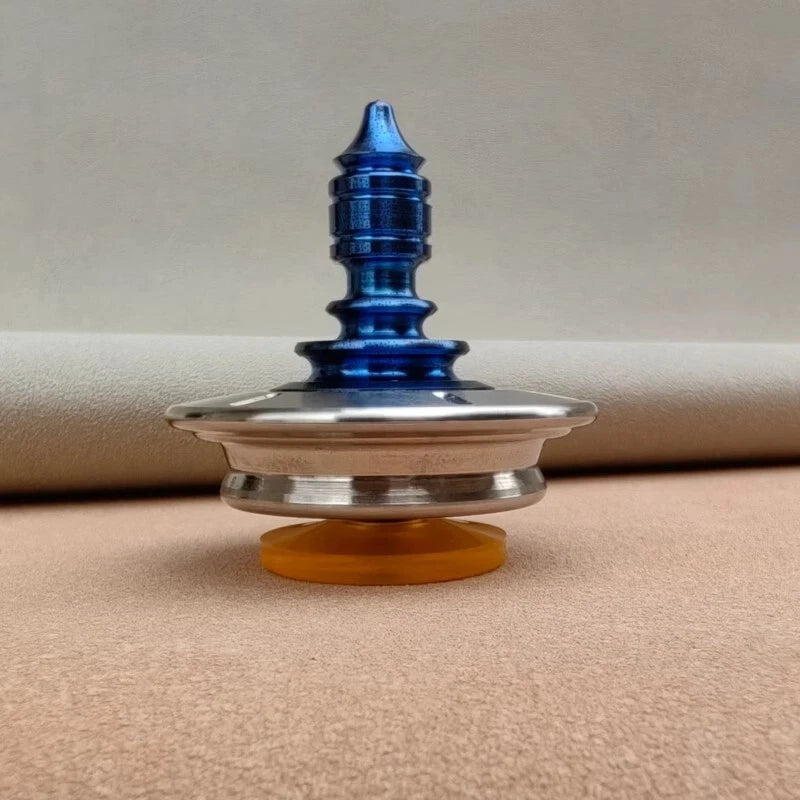 Titanium Spinning Top Finger Spinner Ceramic Bead Fidget Stainless Steel EDC Toy 07FC0E-D4 - KOEEK