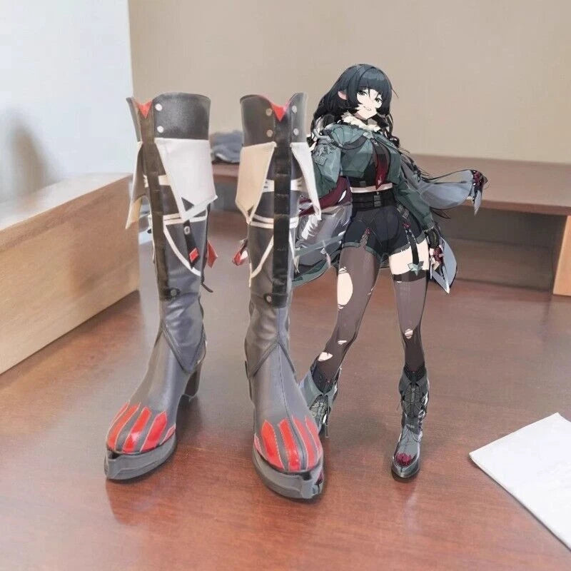 Zenless Zone Zero Anime Jane Doe Women Cosplay Boot Shoes Prop Gift Halloween 07FC0E-D4 - KOEEK