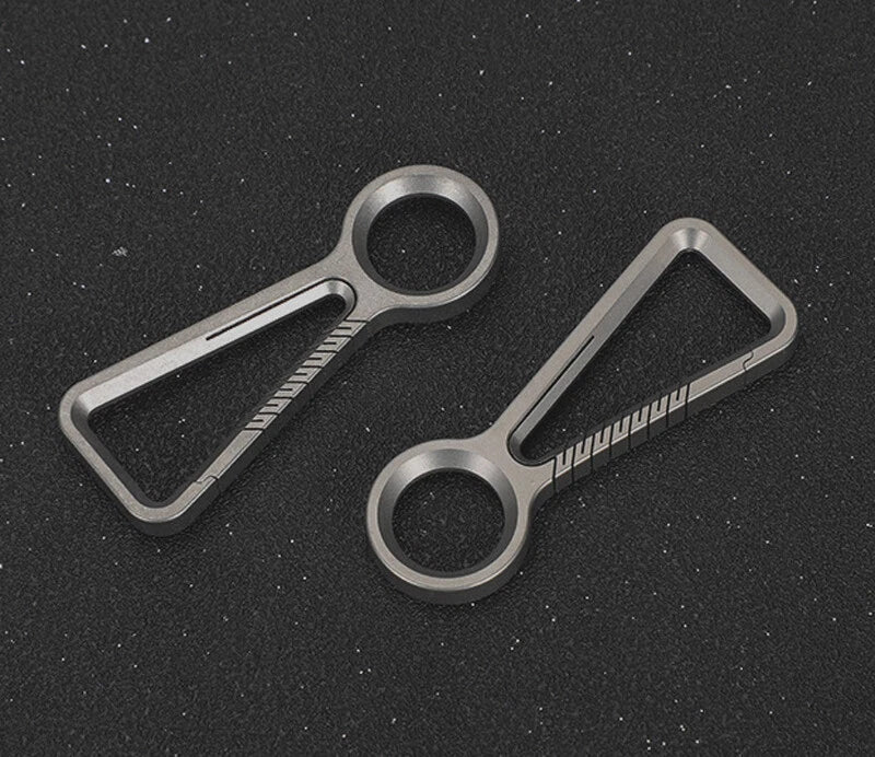 TC4 Titanium Alloy Keychain Car Key Chain Quality Portable Carabiner EDC Tool 07FC0E-D4 - KOEEK