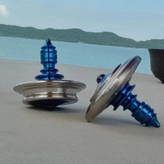Titanium Spinning Top Finger Spinner Ceramic Bead Fidget Stainless Steel EDC Toy 07FC0E-D4 - KOEEK