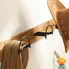 new Taozun Cowboy Hat Rack 4 Pack Wall Mount Black Hooks for Display TAOZUN - KOEEK