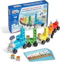 new hand2mind Numberblocks Express Train MathLink Cubes Activity Set, Preschool... HAND2MIND - KOEEK
