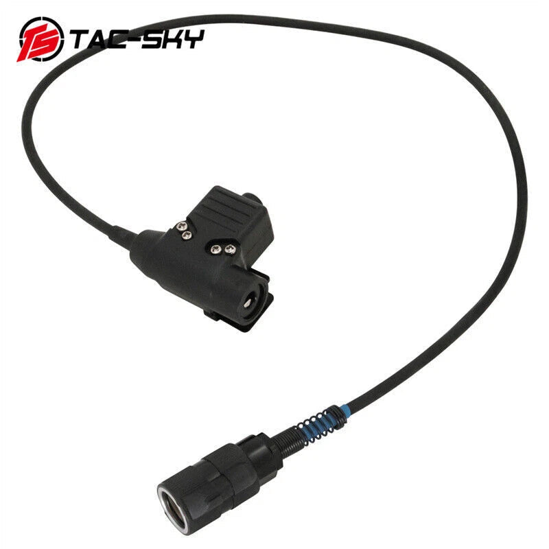 Black Connector 6PIN U94 PTT Adapter for PRC148 152 Wireless Cable Stock 07FC0E-D4 - KOEEK