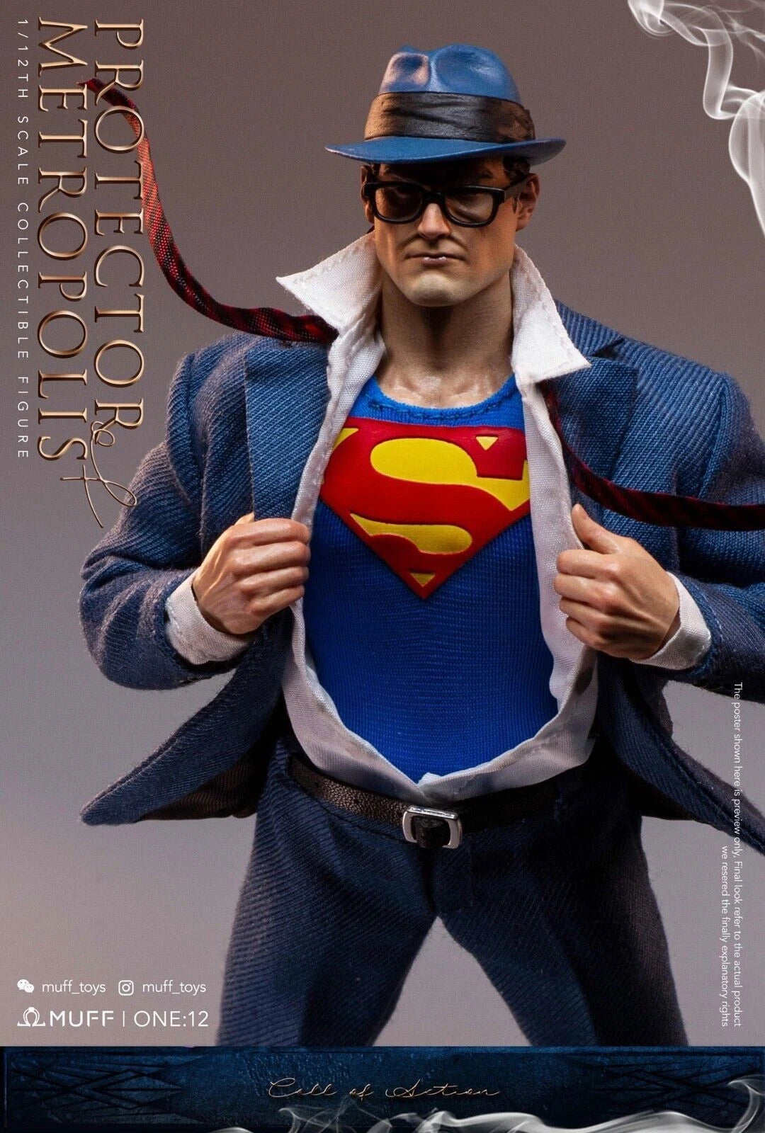 1/12 MUFF TOYS Clark Kent 6" Action Figure Model Doll Toy Collection IN STOCK MUFF_TOYS - KOEEK