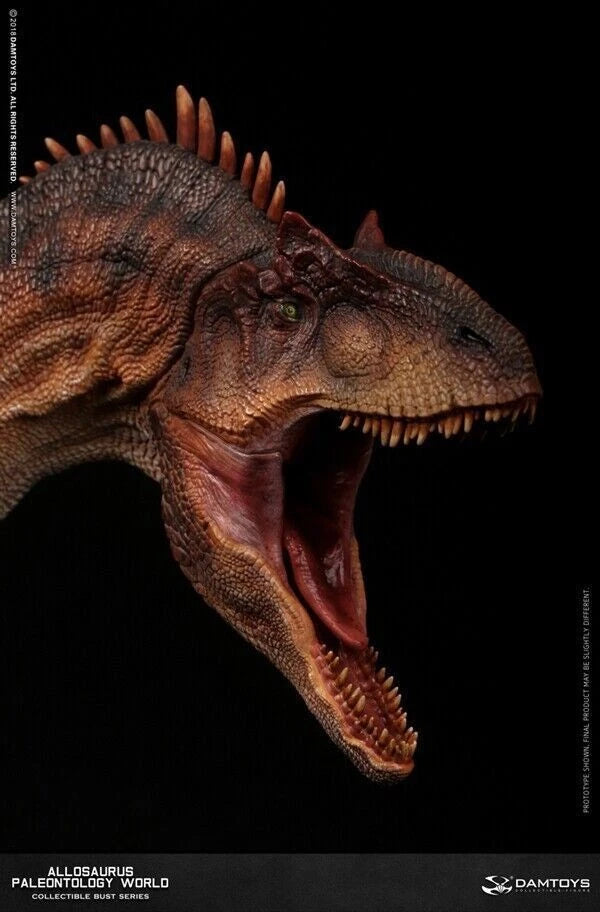 DAMTOYS Allosaurus Bust Dinosaur Statue Resin Display Model MUS010A Red Version DAMTOYS - KOEEK
