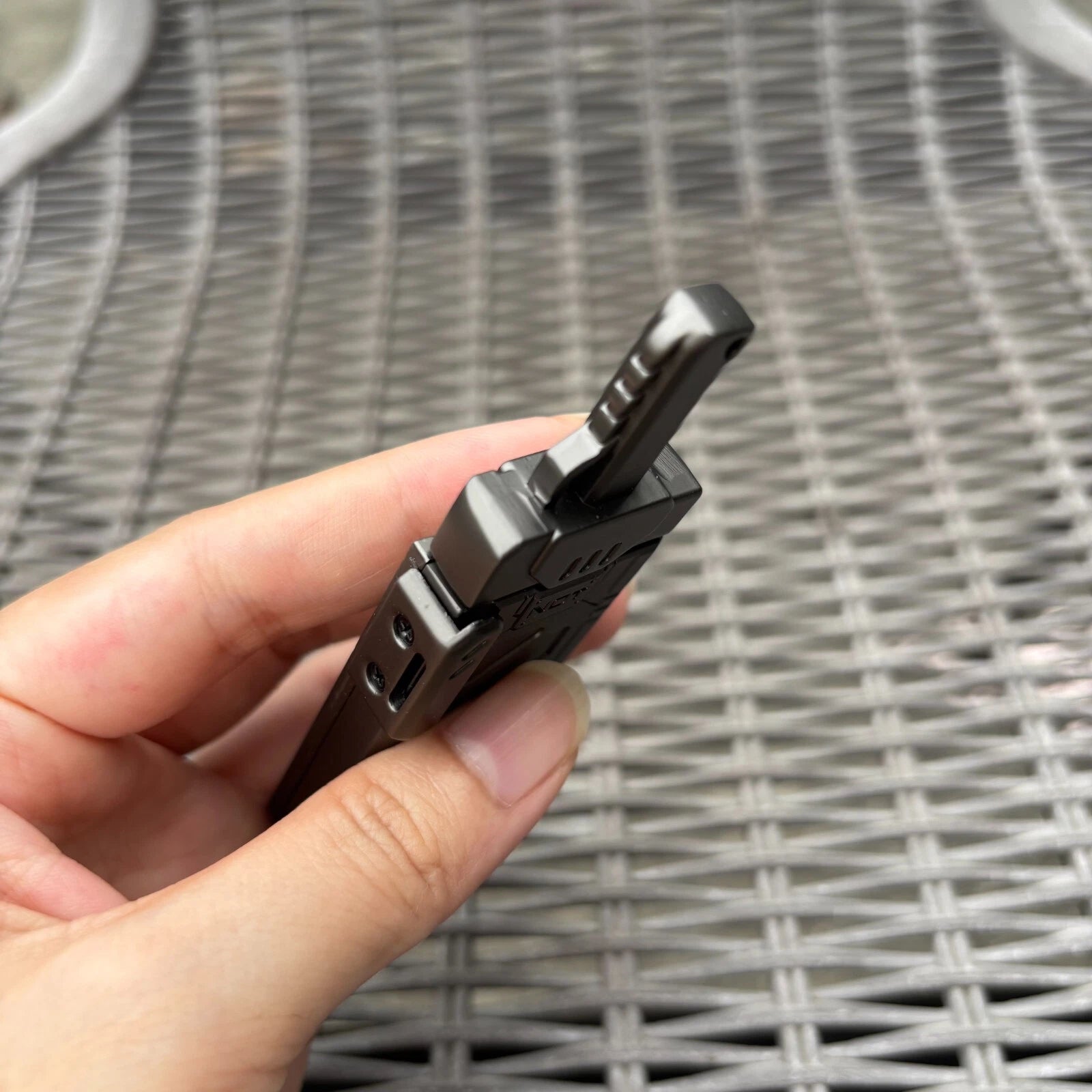 EDC Fidget Spinner Magnetic Ejection Push Card Haptic Slider Stress Relief ADHD 07FC0E-D4 - KOEEK