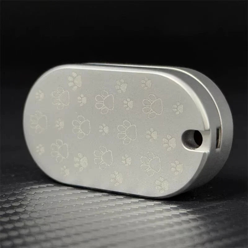 Greedy Big Fat Cat EDC Fidget Slider Stainless Steel Mechanical Push Fidget Toys 07FC0E-D4 - KOEEK