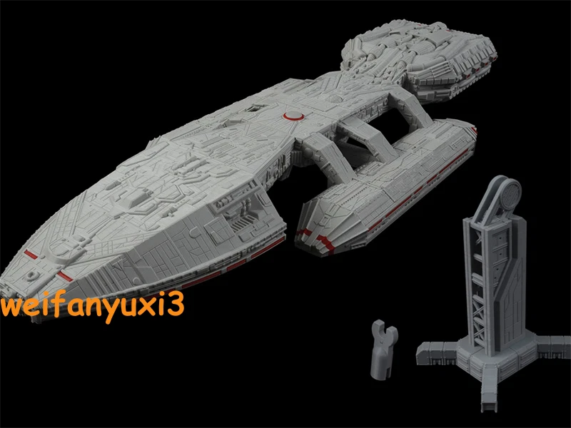 1/3600 Battlestar Galactica(1978) Space Fortress Mothership Model Kit W/base 07FC0E-D4 - KOEEK