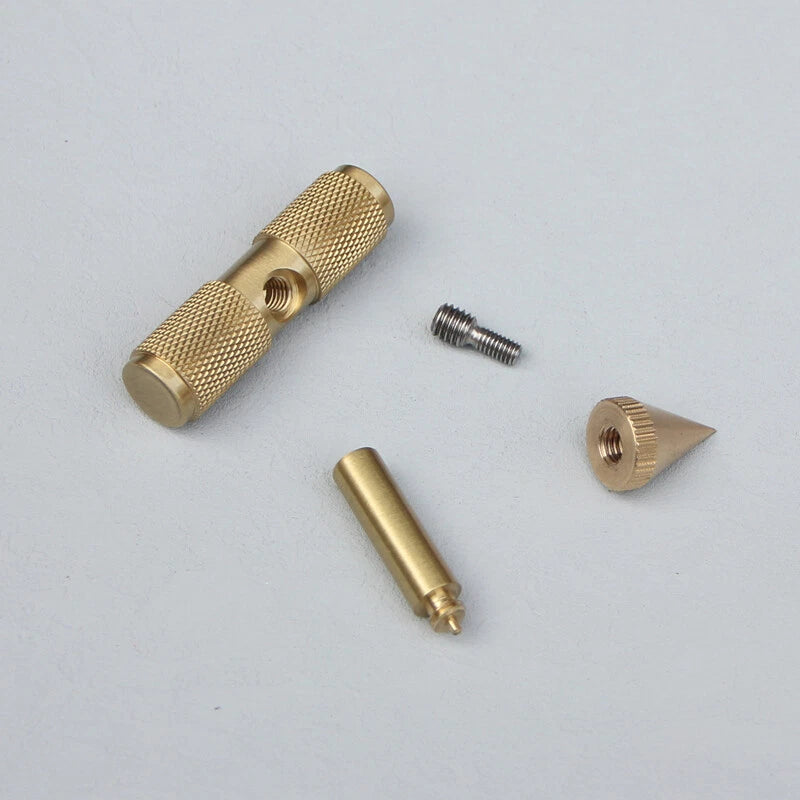 EDC Brass Cool Stick Toys Small T-Type Outdoor Pocket Tool Tactical Multi Tool 07FC0E-D4 - KOEEK