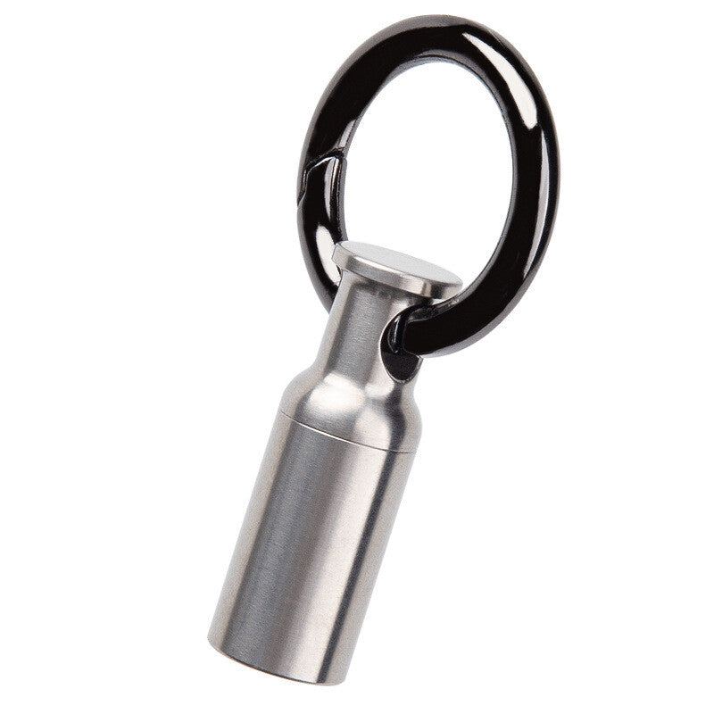 Mini Titanium Keychain Waterproof Pill Holder Container Case Organizer EDC Gift 07FC0E-D4 - KOEEK