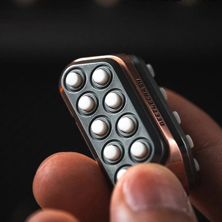 Fidget Slider LAUTIE EDC Beetle Crash Metal Push Pop Bubble Stress Relieve Toy 07FC0E-D4 - KOEEK
