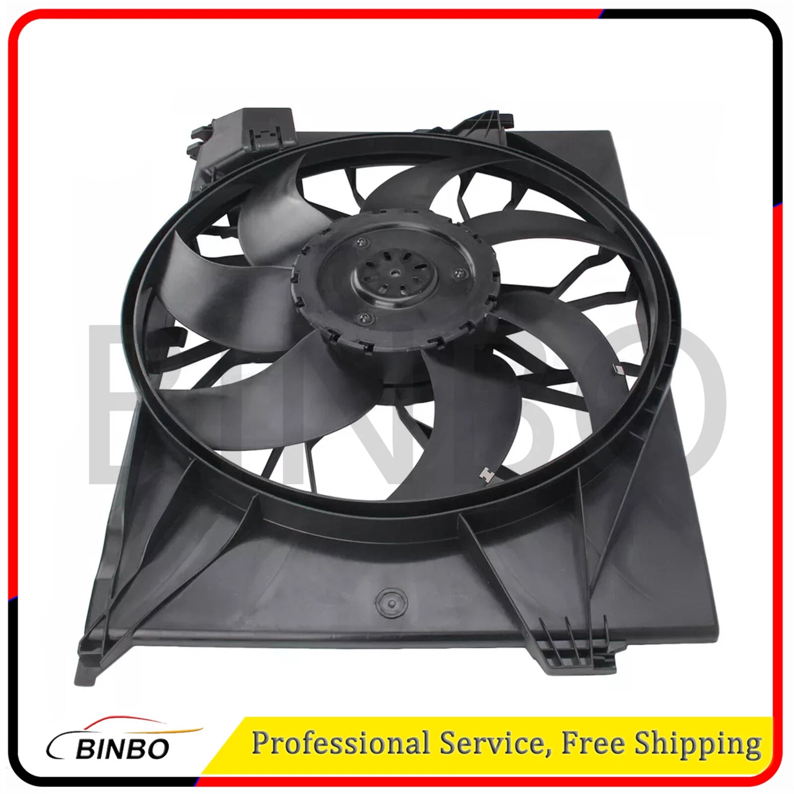 Radiator Cooling Fan Assembly For Mercedes Benz S550 Base Sedan 2007 2008-2013 07FC0E-D4 - KOEEK