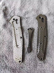 1 Pair Carbon Fibre Handle Scales With Pocket Clip for Benchmade 940.943 Osborne 07FC0E-D4 - KOEEK