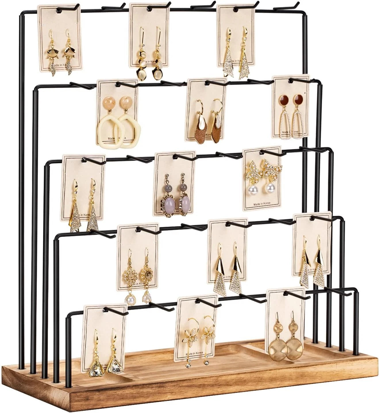 Earring display rack,  for selling earrings, bracelets,and hair accessories. 07FC0E-D4 - KOEEK