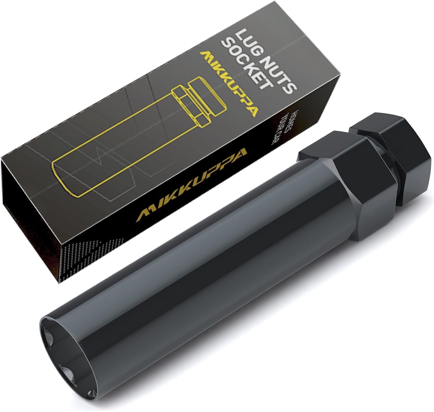 new MIKKUPPA 6 Point Spline Lug Nuts Tuner Socket Key Tool, 6 Spline, Black MIKKUPPA - KOEEK