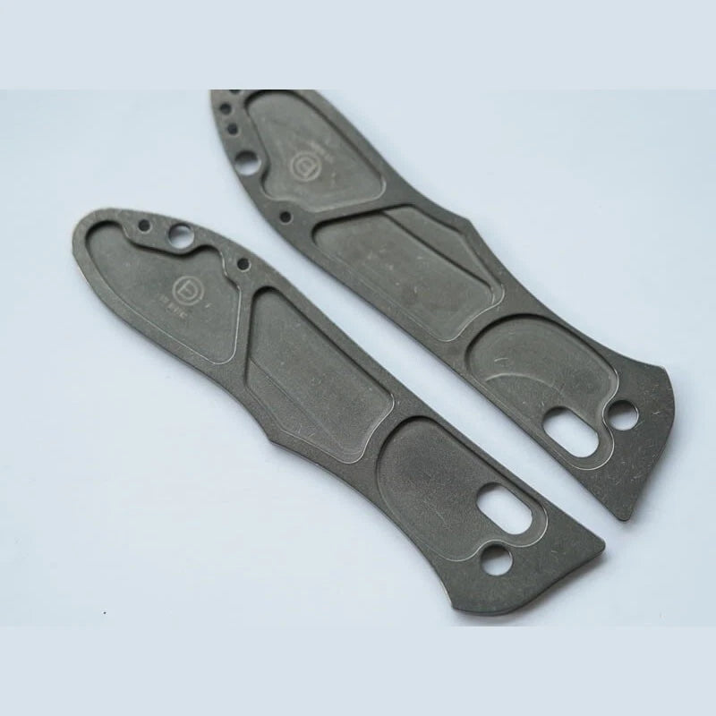 1 Pair Custom Made TC21 Titanium Alloy Knife Handle Scales for Benchmade 730 07FC0E-D4 - KOEEK