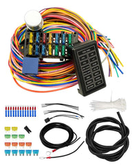 new 14 Circuit Universal Wiring Harness Fit for Street Muscle Car Hot Rod Rat XL... 07FC0E-D4 - KOEEK