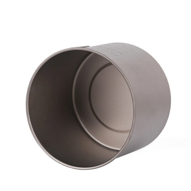 Ultralight Titanium Pan Outdoor Cookware Camping Pot Folding Tableware 1100ML 07FC0E-D4 - KOEEK