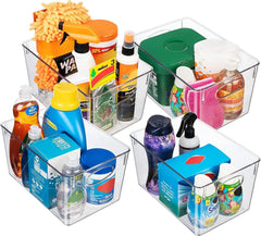 new ClearSpace Plastic Storage Bins With lids – Perfect Pantry 4 Pack, Clear CLEARSPACE - KOEEK