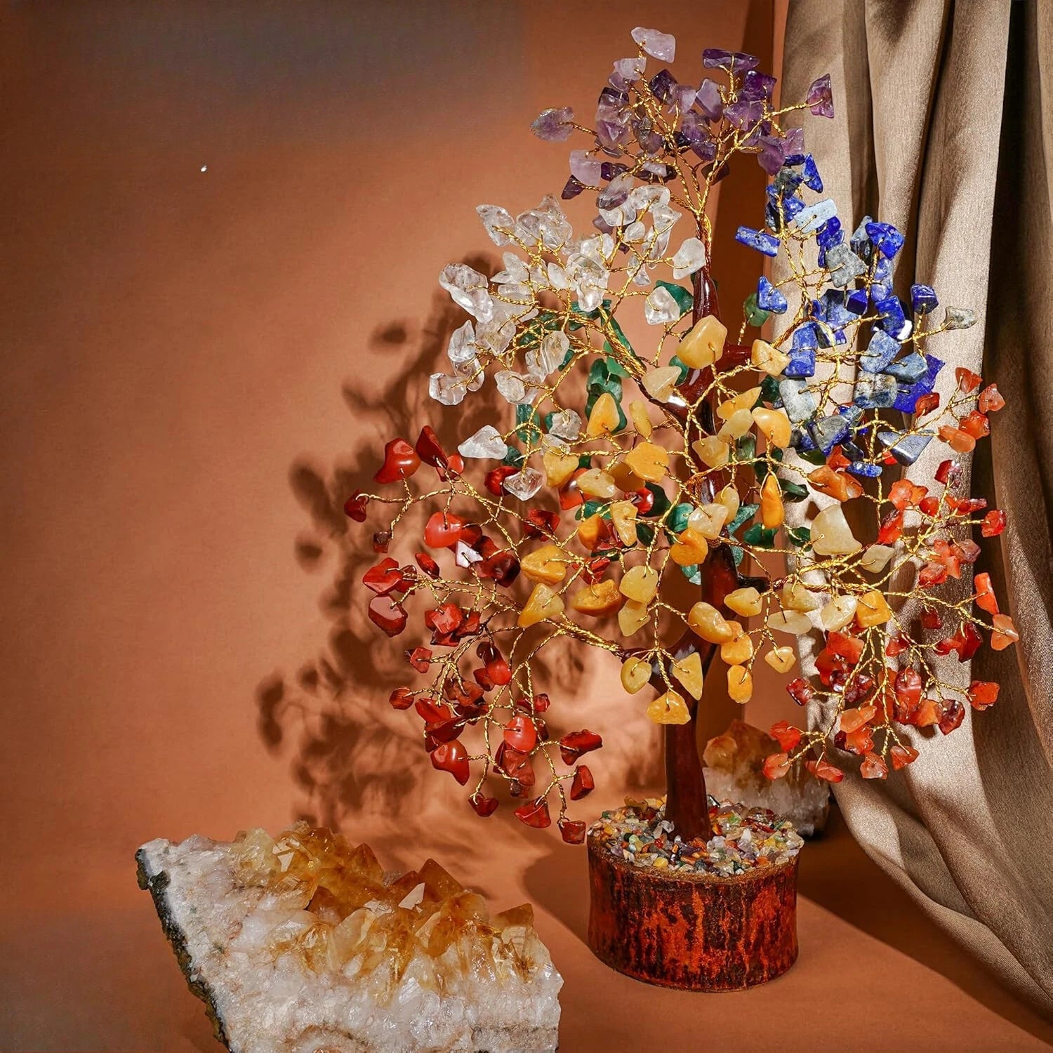 Crystal Tree of Life, handmade bonsai tree  to transmit money and good luck 07FC0E-D4 - KOEEK