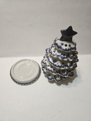 Boleslawiec Polish Pottery Luminary Christmas Tree Tea Light NIB Stand 10437☆ BOLESLAWIEC - KOEEK