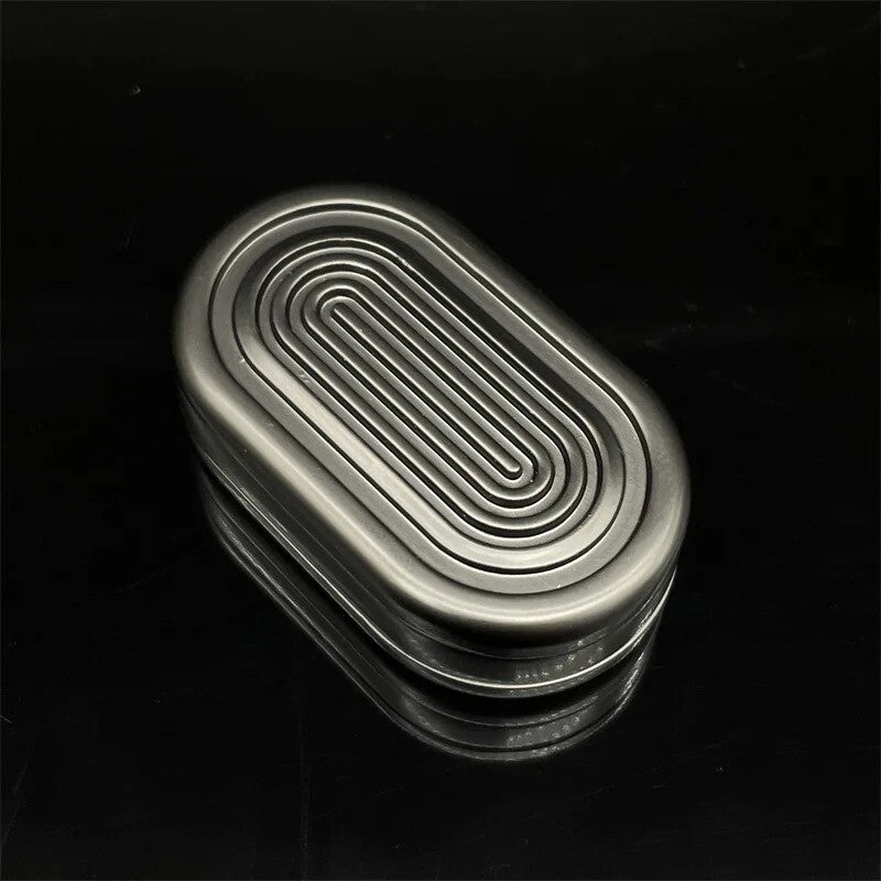 Black Alloy Haptic Slider Adult Three-layer Fidget Slider ADHD EDC Fidget Toys 07FC0E-D4 - KOEEK