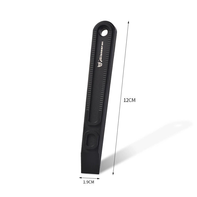 Hot Portable TC4 titanium alloy pry bar outdoor camping multifunctional EDC tool 07FC0E-D4 - KOEEK