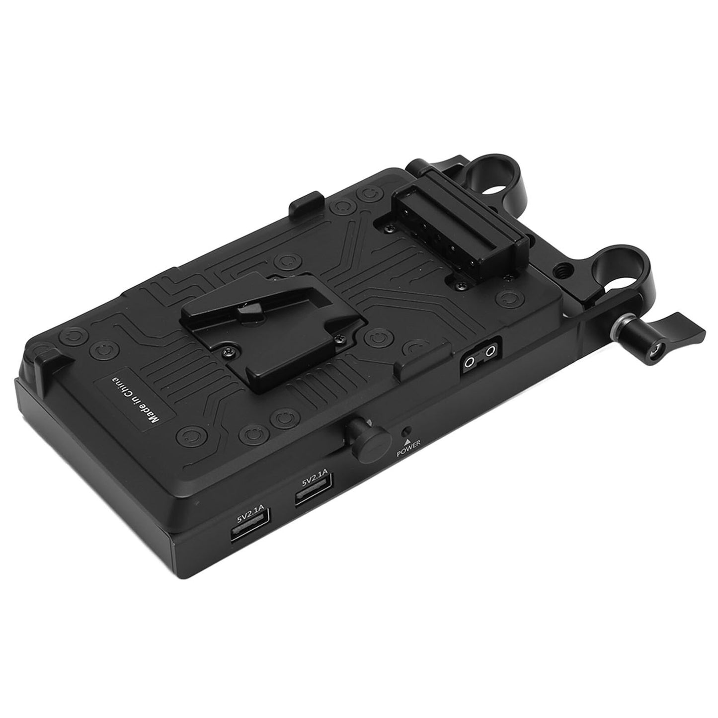 new V Lock Battery Plate Adapter Power Supply Mount Battery Adapter With TAP koeek - KOEEK