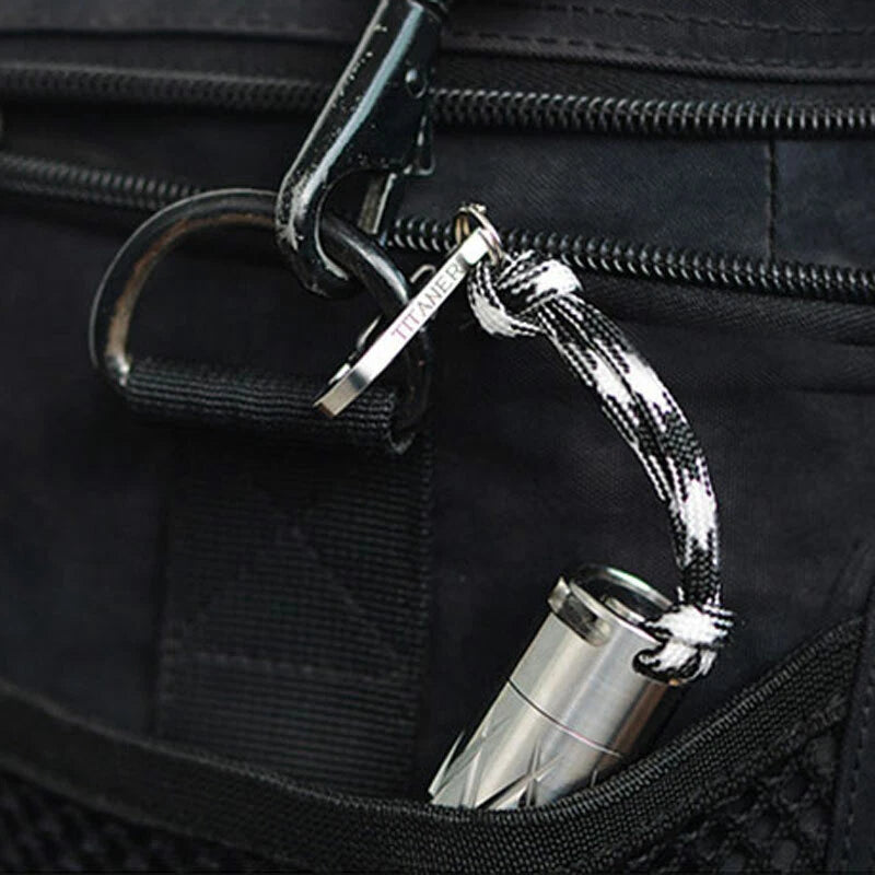 TITANER CNC Titanium Alloy Key Chain Carabiner Tools Outdoor Camping Travel EDC TITANER - KOEEK