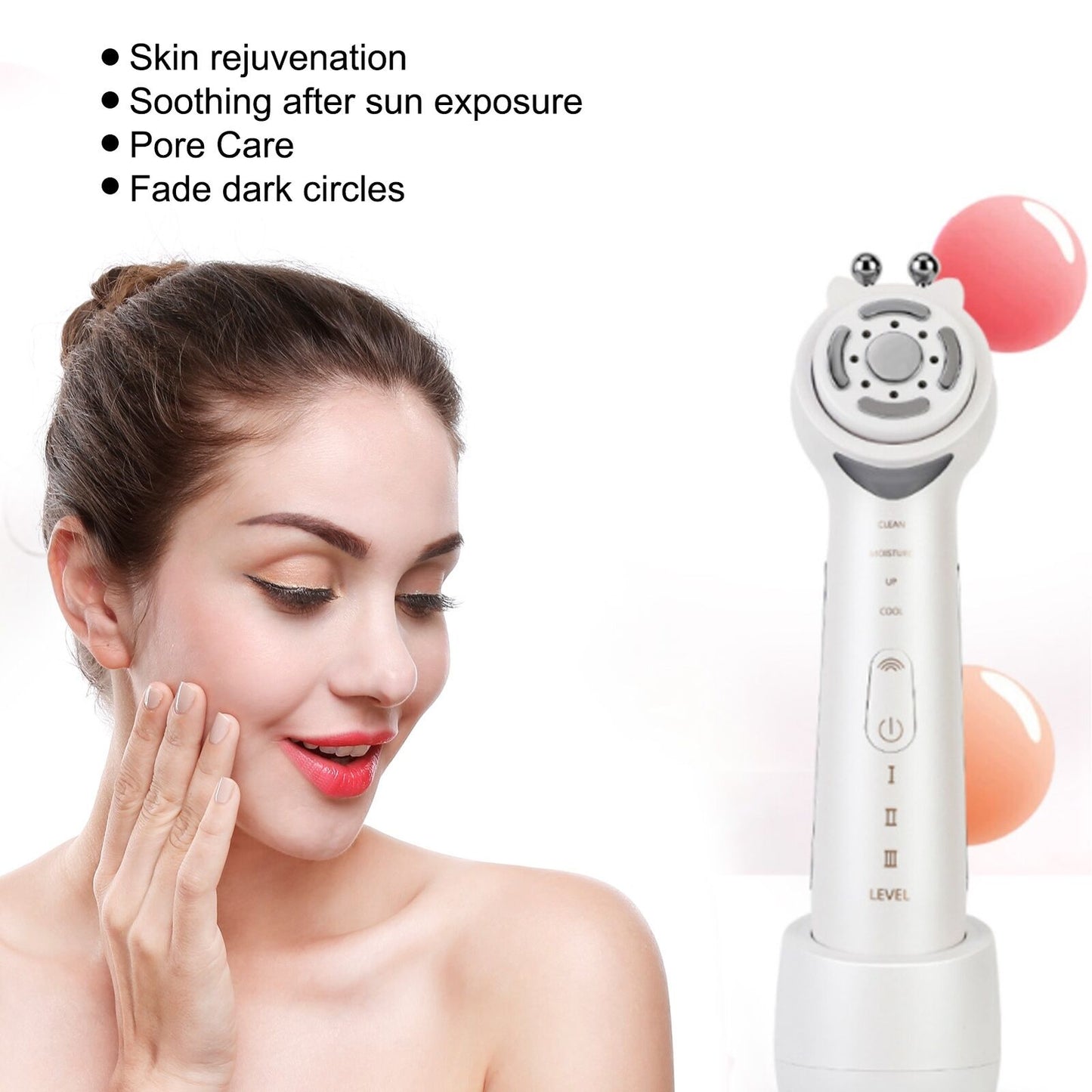 new Ultrasonic Cleansing Machine Rejuvenation Lifting Firming Face Massager HGF koeek - KOEEK