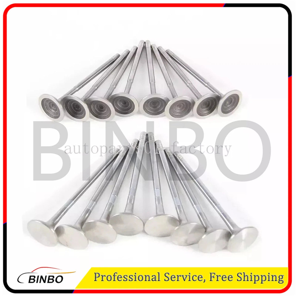 16pcs 1.8T Intake & Exhaust Valve Kit Fit For Benz C180 C200 E200 SLK200 07FC0E-D4 - KOEEK