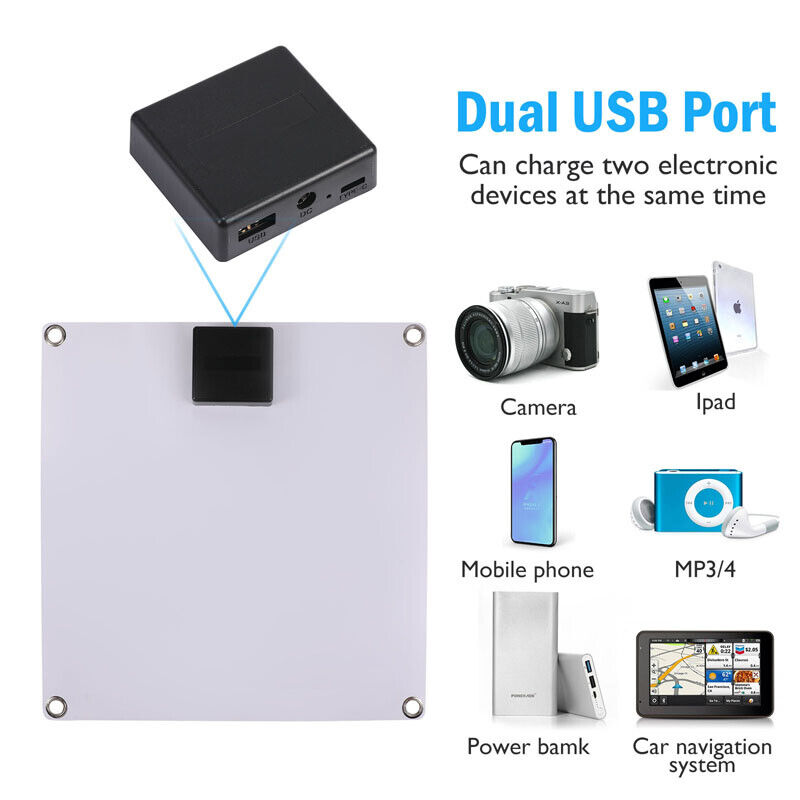 ny 800W Watt fleksibelt solcellepanel 12V Mono Home RV Rooftop Camping Off-Grid Power