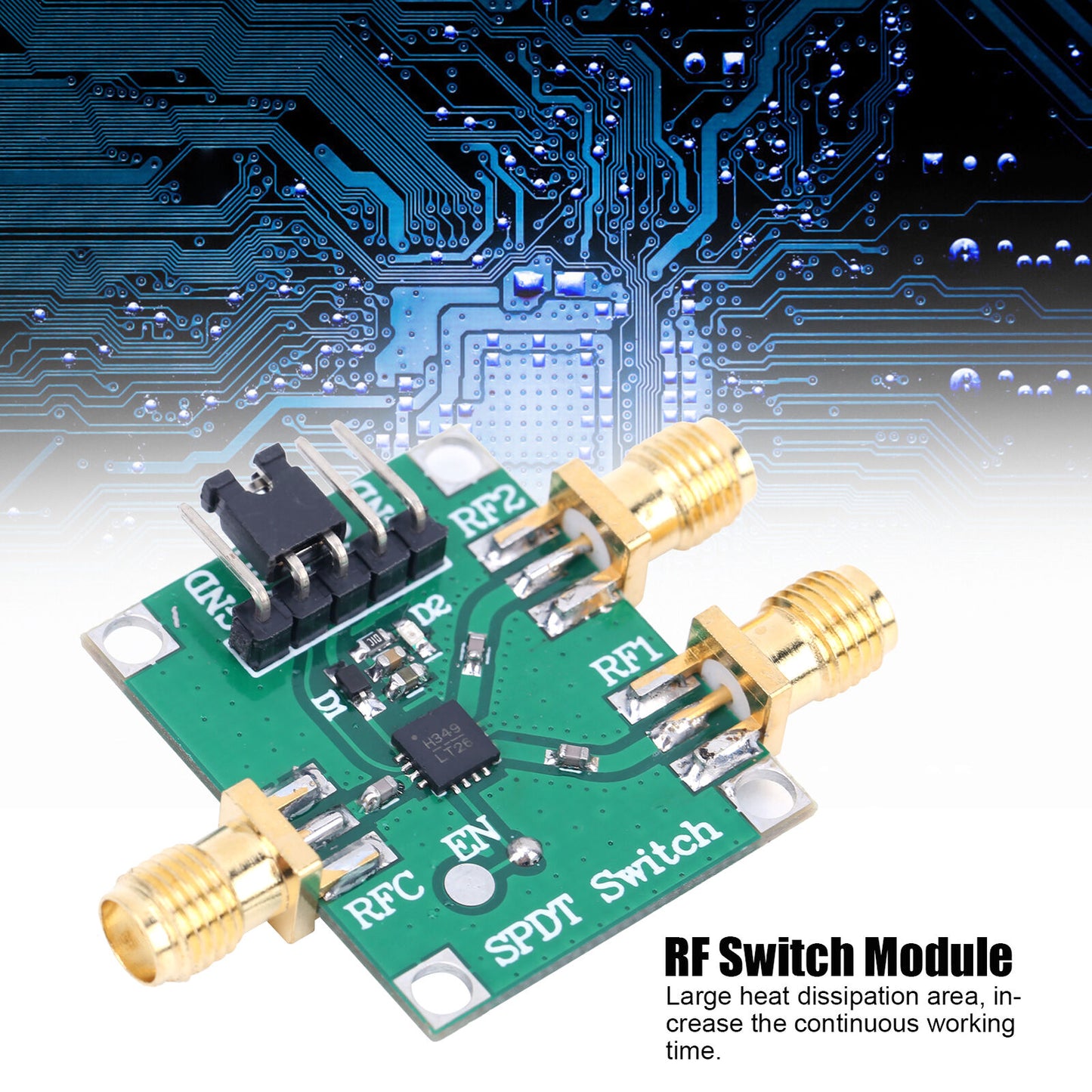 new 3V‑5V RF Switch Module Single-Pole 2 Throw Board 50Ohms Impedance SMA Interface koeek - KOEEK