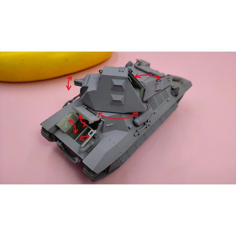 3D Printed 1/35 French FCM36 light tank Unpainted Model Kit Resin ！ 07FC0E-D4 - KOEEK