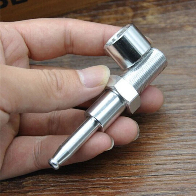 Metal Filter Tobacco Smoking Pipe Pocket Herb Pipes Screw Creative Gifts 1pcs 07FC0E-D4 - KOEEK