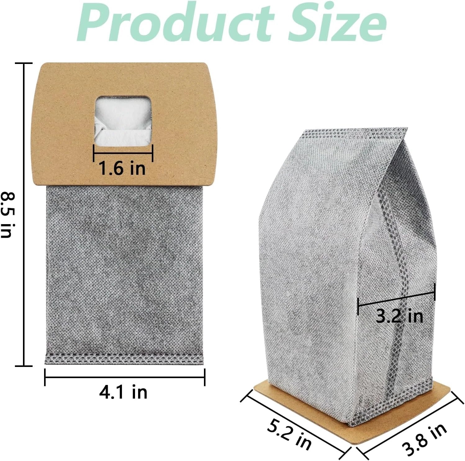 12-piece vacuum cleaner dust bag set, replacement part number 07FC0E-D4 - KOEEK