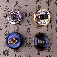Titanium Hand Twisting Spinning Top Ceramic Bead Desktop Fidget Spinner Toy 07FC0E-D4 - KOEEK