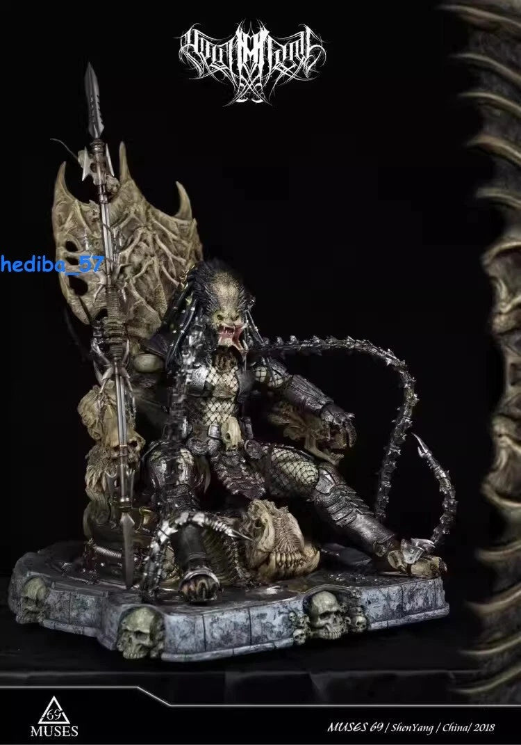 MUSE69 Studios Predator Throne Resin Statue Model 31'' High Sculptures INSTOCK 07FC0E-D4 - KOEEK