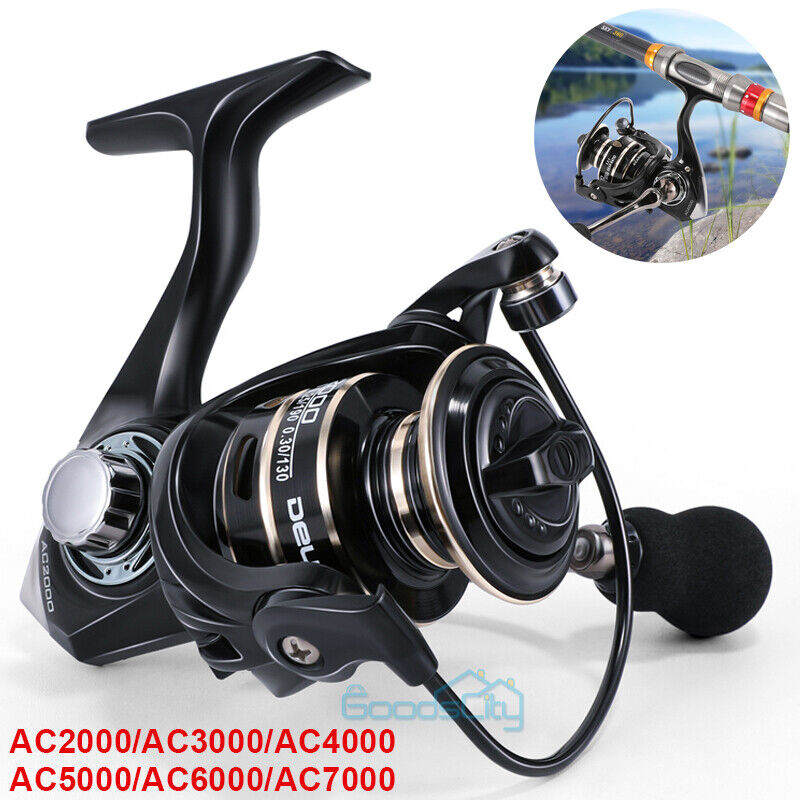 ny Carrete De Pesca Giratorio fiskehjul 5.2:1 Spinning Coil Venstre/Højre 12BB 12KG