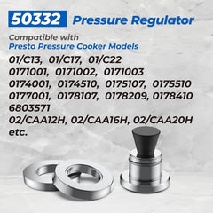 new 50332 3-Piece Pressure Regulator 5-10-15lb Canning Weight for Presto As shown 07FC0E-D4 - KOEEK
