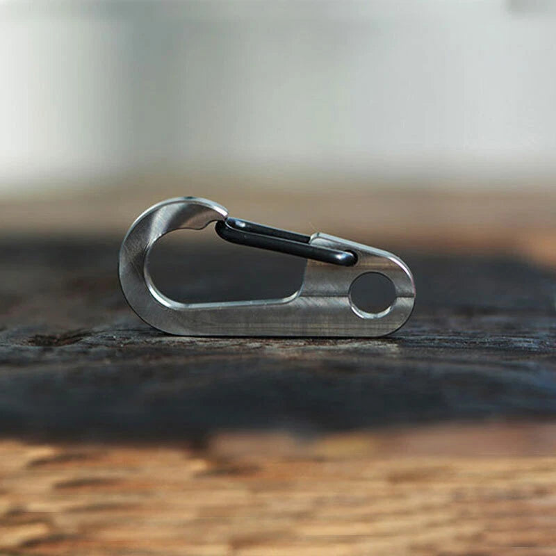TITANER CNC Titanium Alloy Key Chain Carabiner Tools Outdoor Camping Travel EDC TITANER - KOEEK