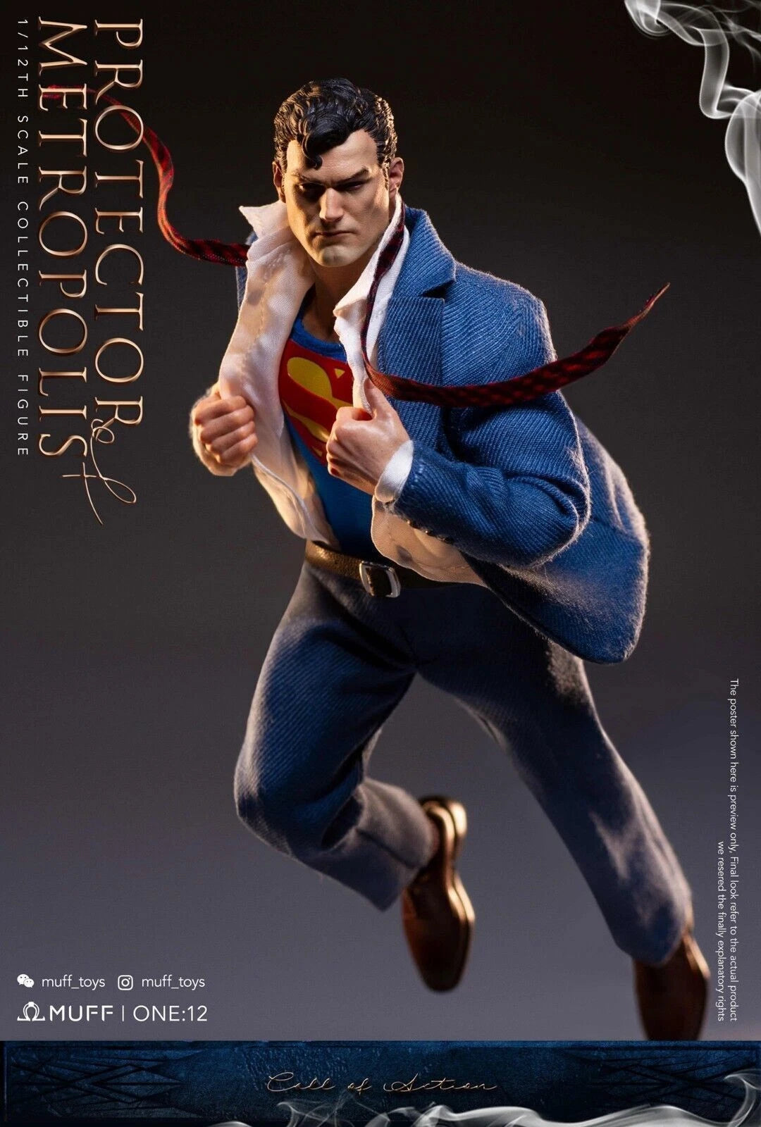 1/12 MUFF TOYS Clark Kent 6" Action Figure Model Doll Toy Collection IN STOCK MUFF_TOYS - KOEEK