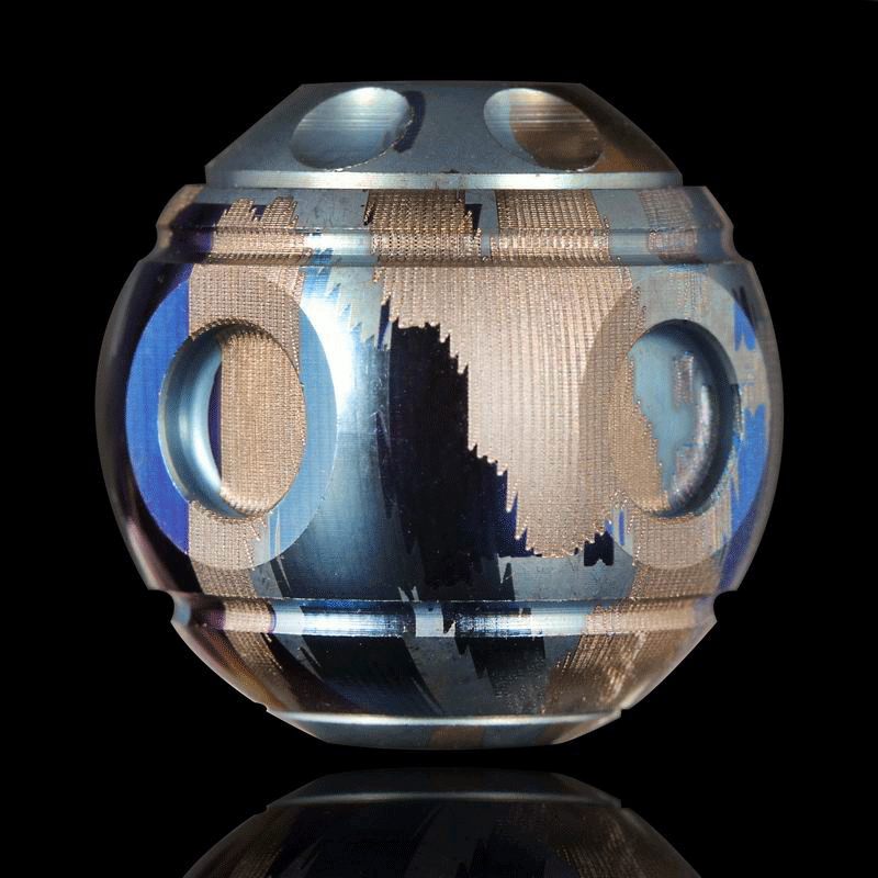 Titanium Spinning Top Toy EDC Knife Lanyard Bead DIY Necklace Bracelet Pendant 07FC0E-D4 - KOEEK