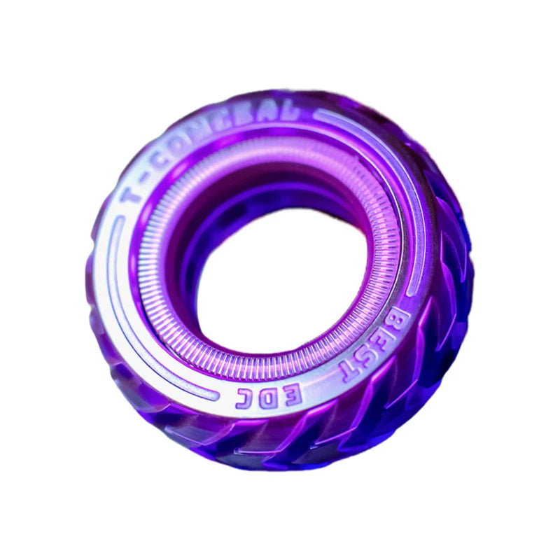 Tire EDC Fidget Ring Personalized Plastic Magnetic Ratchet Ring Fun Fidget Toy 07FC0E-D4 - KOEEK