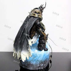 WOW Arthas Menethil Statue Lighting Figurine Lich King 14" PVC Figure Model 07FC0E-D4 - KOEEK