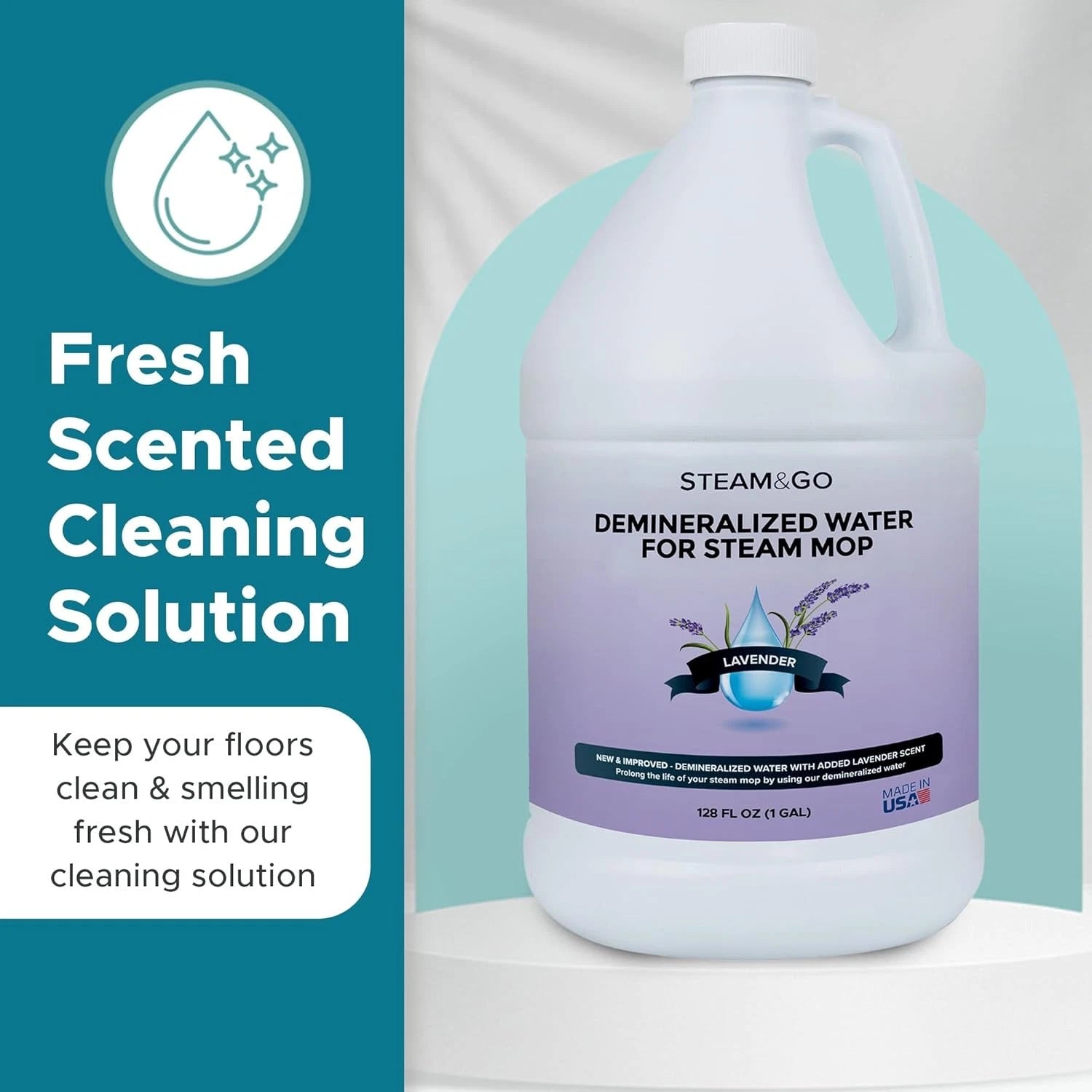 Steam & Go Demineralized Water for Steam Cleaner - PVC-Free Floor 07FC0E-D4 - KOEEK