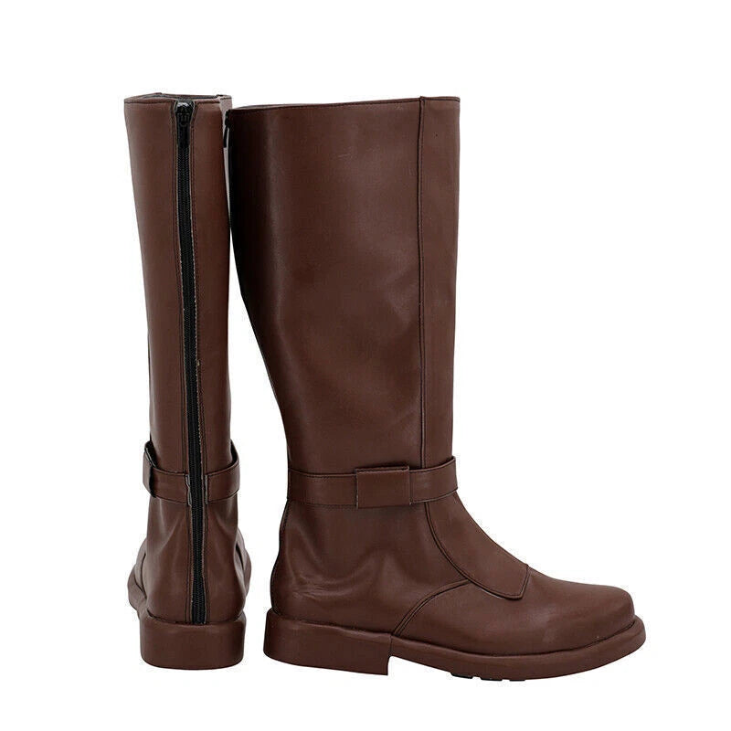 Star Wars Jedi Knight Obi-Wan Kenobi Boots PU Costume Cosplay Shoes Paty Props 07FC0E-D4 - KOEEK