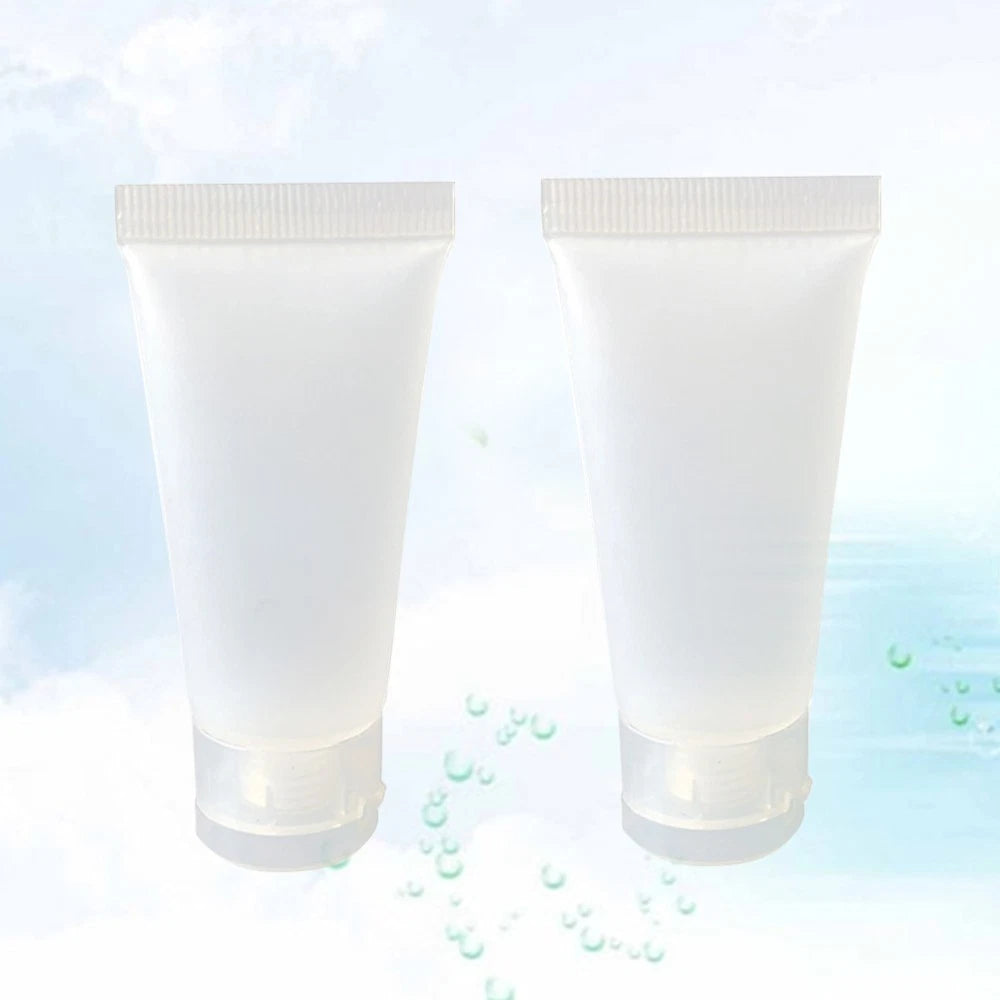 10pcs 50ml Squeeze Bottles Refillable Travel Containers for Shampoo Body Wash 07FC0E-D4 - KOEEK